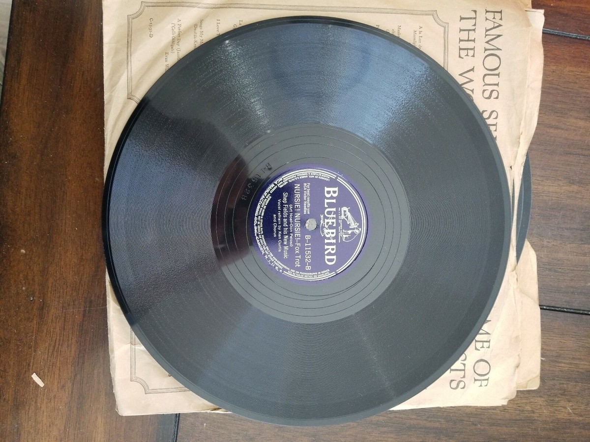 vintage 78 RPM shellac record Bluebird 11532 Shep Fields Nursie