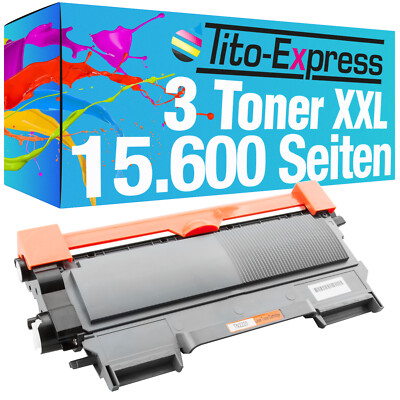 3x Toner Super-XL für Brother TN-2220 DCP7060 Fax2845 HL2215 HL2230 HL2250