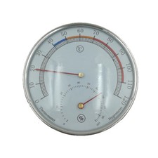 Dial Thermometer Hygrometer Sauna Room Silver Hygro-thermometer 5 inch
