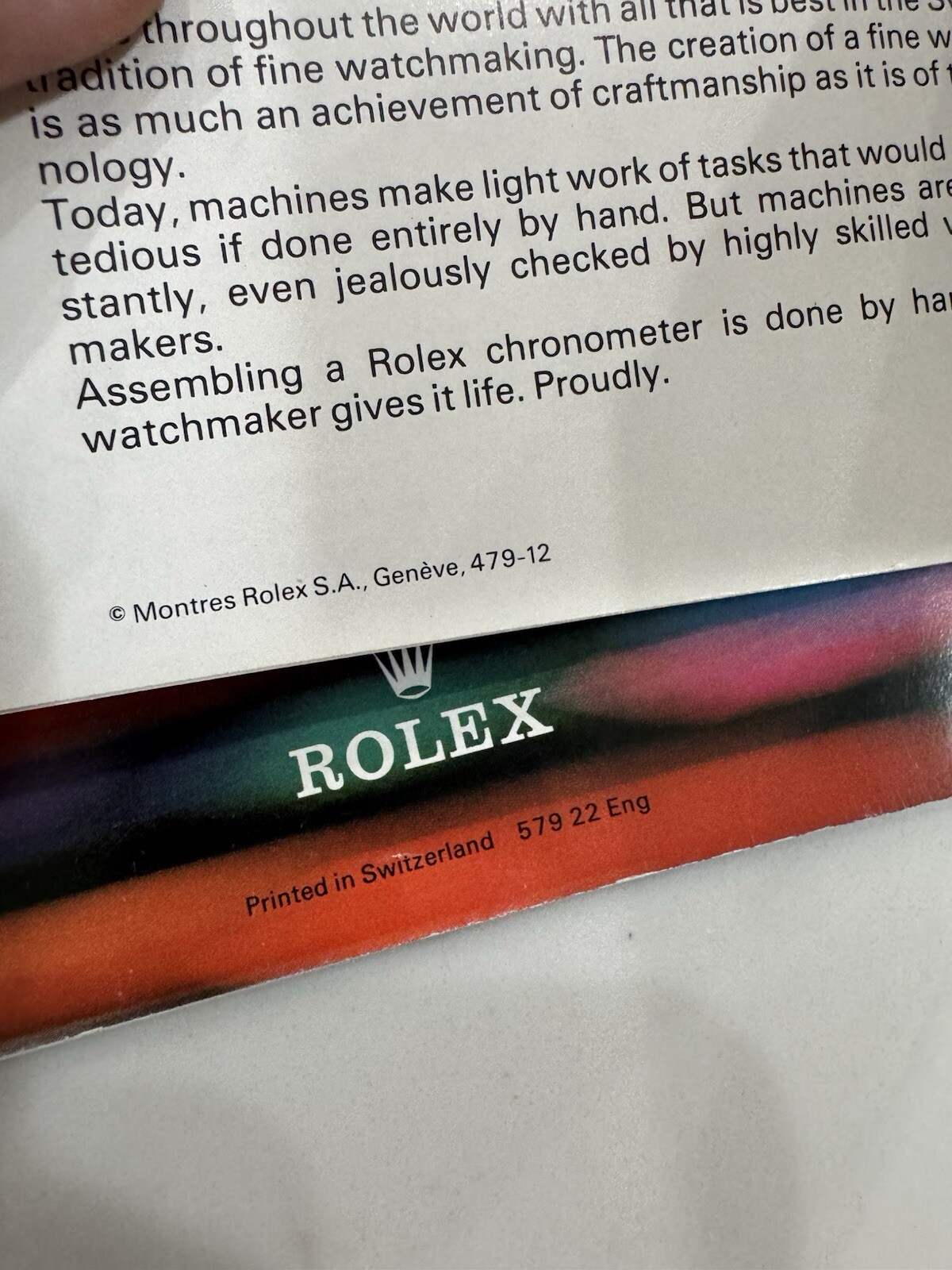 Authentic Rolex President Day-Date Booklet SET 18038 18039 18046 Year 1979 ENG image 3
