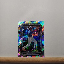 2023 Panini Prizm Baseball Alex Ramirez base CRACKED ICE Prizm card # 29