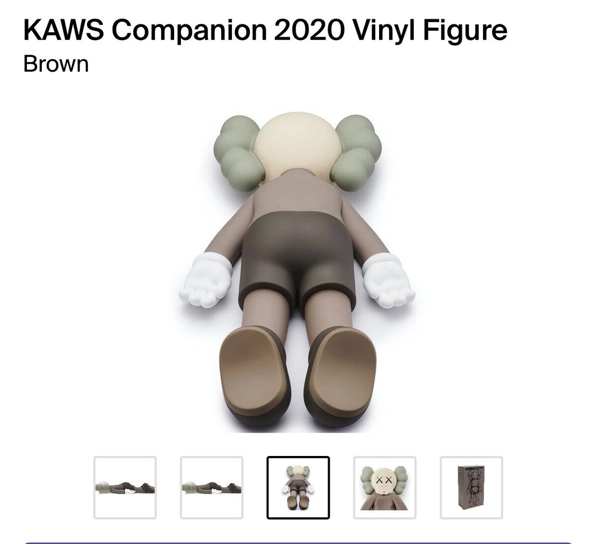 KAWS Companion 2020 Open Edition Vinyl Figure Brown New | eBay KAWS Companion 2020 Open Edition Vinyl Figure Brown New | eBay