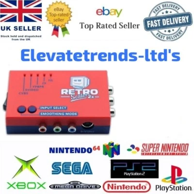 BITFUNX RetroScaler 2x Retro Consoles To HDMI Adapter HDMI-compatible Converter No Lag