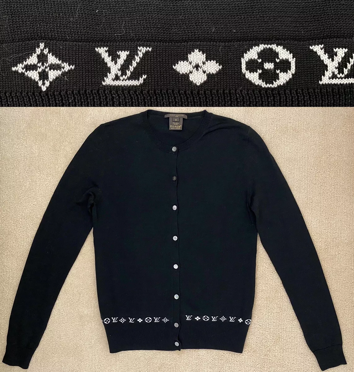 louis vuitton logo sweater