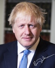 Reprodukcja autografu - Boris Johnson - Premier Wielkiej Brytanii - 11,4 x 14,3cm