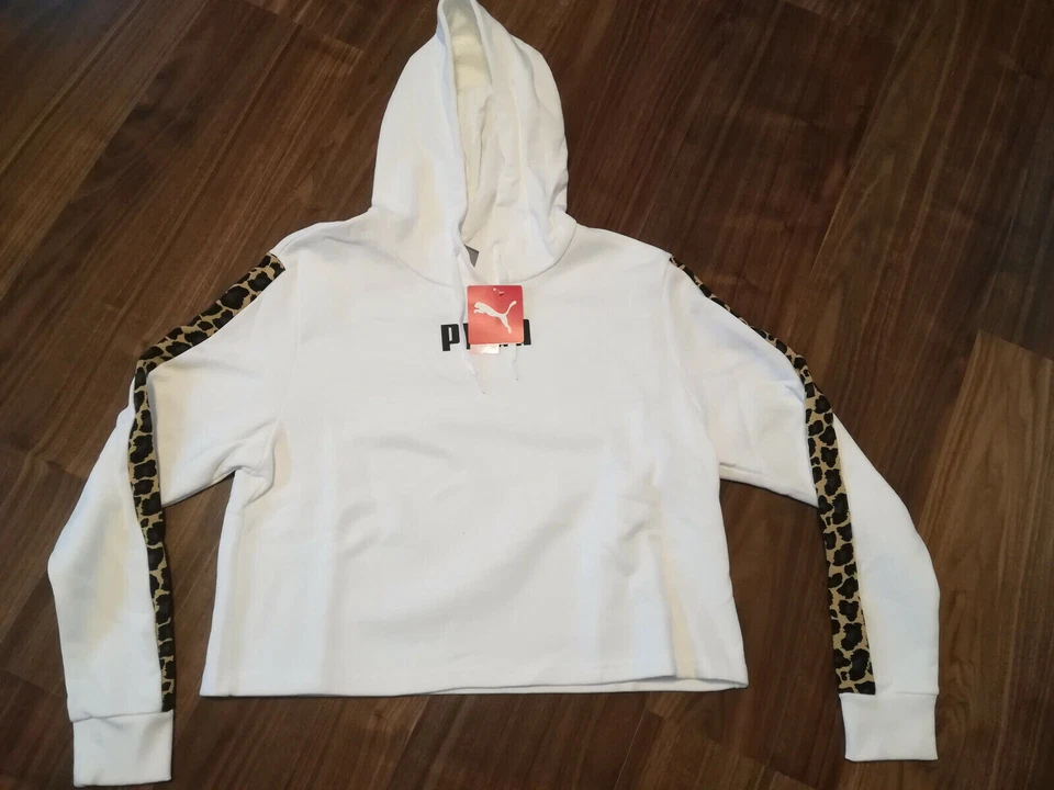 Puma Damen Kapuzen Pullover 848281-02 Sweatshirts Hoodie leoparden muster S-XL - Bild 1 von 3