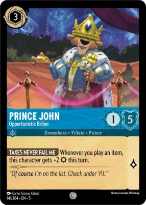 Prince John - Opportunistic Briber 141/204 | REGULAR | Shimmering Skies NM