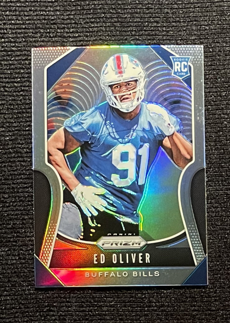 2019 Panini Prizm Ed Oliver #378 Rookie RC Silver Refractor SP Bills