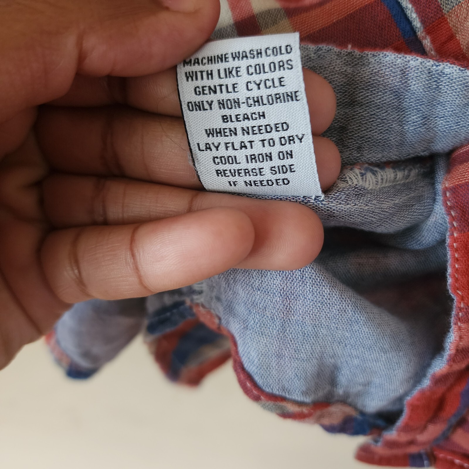 Hippie Laundry Multicolored Plaid Button Down Lon… - image 7