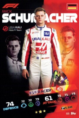 Topps Turbo Attax F1 (Formel 1/Formula 1) 2021 - #83 Mick Schumacher (F1 Racer)