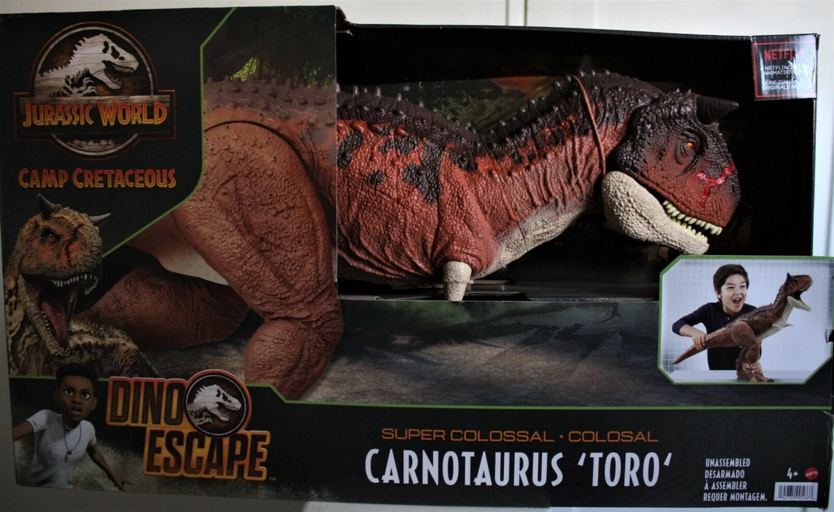 Mattel Jurassic World Super Colossal Carnotaurus TORO Dino Escape figure