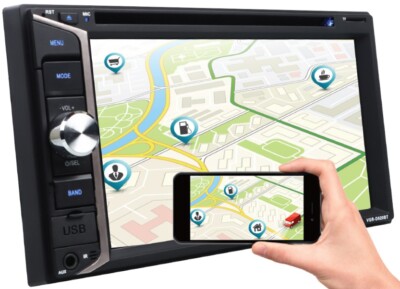 Gravity 6.2'' Car Stereo CD DVD 2Din Receiver with Bluetooth/DVD/CD/MP3/FM/USB/SD