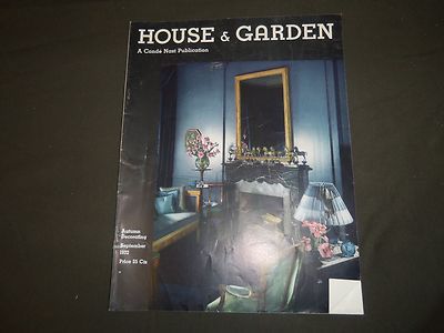 1932 SEPTEMBER THE HOUSE & GARDEN MAGAZINE - GREAT PHOTOS & ADS - ST 686