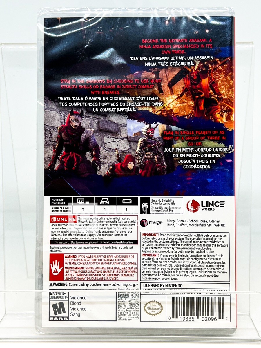 ARAGAMI2 荒神2 アラガミ2 SWITCH 【未使用新品】海外版 Amazon.co.jp: Aragami 2 (輸入版:北米) – Switch : ゲーム