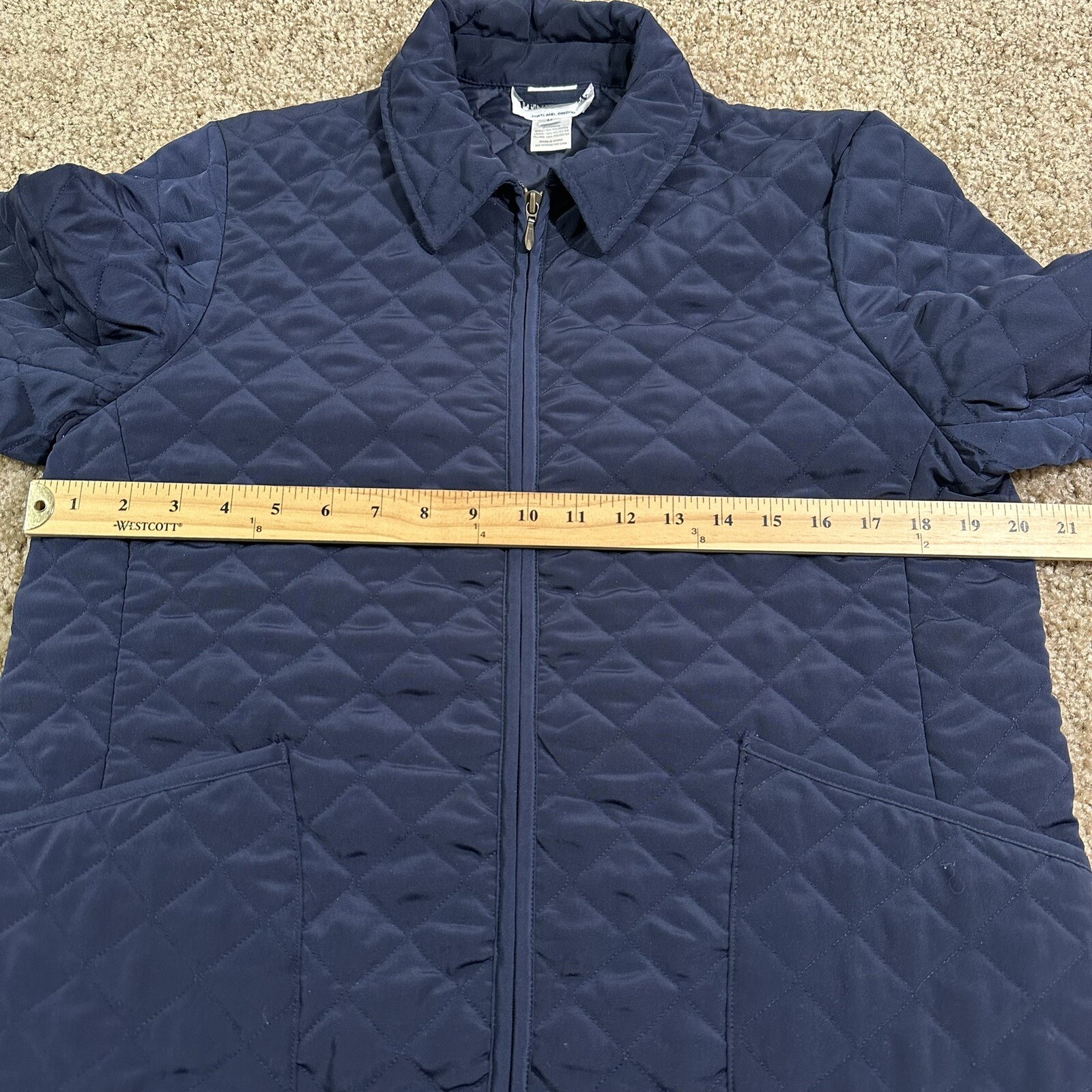 Pendleton Quilted Jacket Womens Size Medium Blue … - image 7