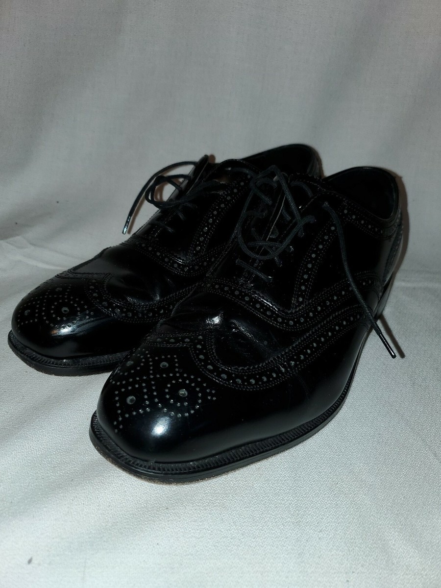 Florsheim 17066-01 Lexington Black Leather Wing Tip Dress  display picture 2