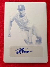 BRANDON WINOKUR 2022 LEAF PERFECT GAME YELLOW PLATE AUTO # 1/1 MINNESOTA