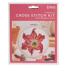 RHS Cross Stitch Kit, Multicoloured, 5", Amarylis