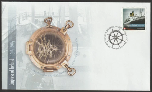 Canada #2745, RMS Empress of Ireland, Official First Day Cover, FDC 2014