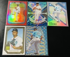 2021 Prizm Sixto Sanchez Illumination Navy Blue Kaleidoscope Prizm #6/35 - (5)