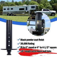 Gooseneck to 5th Wheel Trailer Coupler Adapter -4" Round Tube - Rated 30,000 lbs