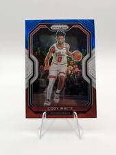 Coby White 2020-21 Panini Prizm Red White Blue Prizm #3 Bulls