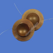 2pcs 25.5mm Tweeter Voice Coil Diaphragm Horn Treble Speaker Resin Sound Film 2