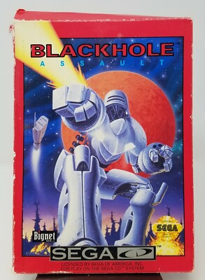 Black Hole Assault (Sega CD, 1992) IN BOX WITH DAMAGE SEE PHOTOS
