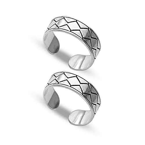 Pure silver toe rings sale