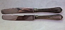 Vintage pair Elmwood table knives Latema blade lot of 2