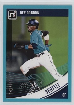 2018 Panini Donruss Teal Border /199 Dee Gordon #133 0m0
