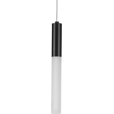 Progress Lighting Kylo LED Collection 1-Light Matte Black Frosted Glass LED