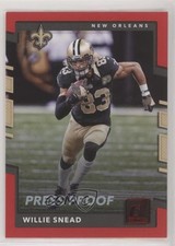 2017 Panini Donruss Press Proof Red Willie Snead #267 9mb