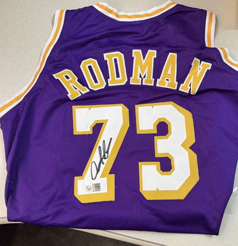 Dennis Rodman Los Angeles Lakers NBA Original Autographed Items