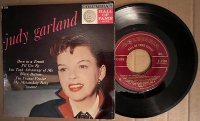 JUDY GARLAND EP  ''A Star is Born'' 6 Songs 7''45 Columbia B-2598 1958 Jazz Pop VG+