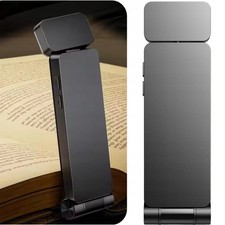 Mini Leselampe Buch Klemme USB Wiederaufladbare Buchlampe mit 3 Lichtfarben NEU