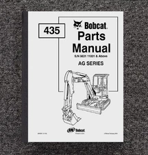 435 AG MINI EXCAVATOR SERVICE PARTS MANUAL FITS BOBCAT 435 AG SERIES SN 56311100