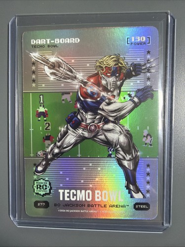 2026 Bo Jackson Battle Arena Tecmo Bowl “Dart Board” Jaxson Dart RC STEEL FOIL