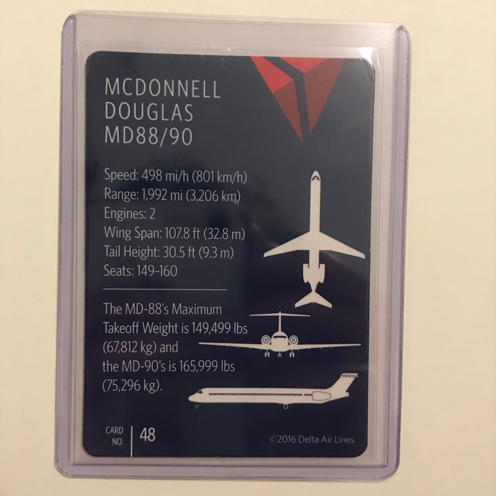 2016 Delta MD88/90 Trading Card #48