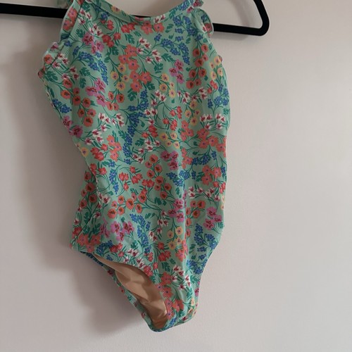 Crewcuts Girls' floral ruffle one-piece swimsuit size 10 - Picture 2 of 4