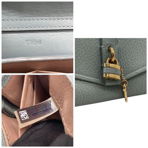 Chloe Schultertasche Handtasche Leder Blau Original - Bild 21 von 24