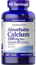 Calcium 1200 mg Plus Vitamin D3 25mcg 1000 IU Softgels