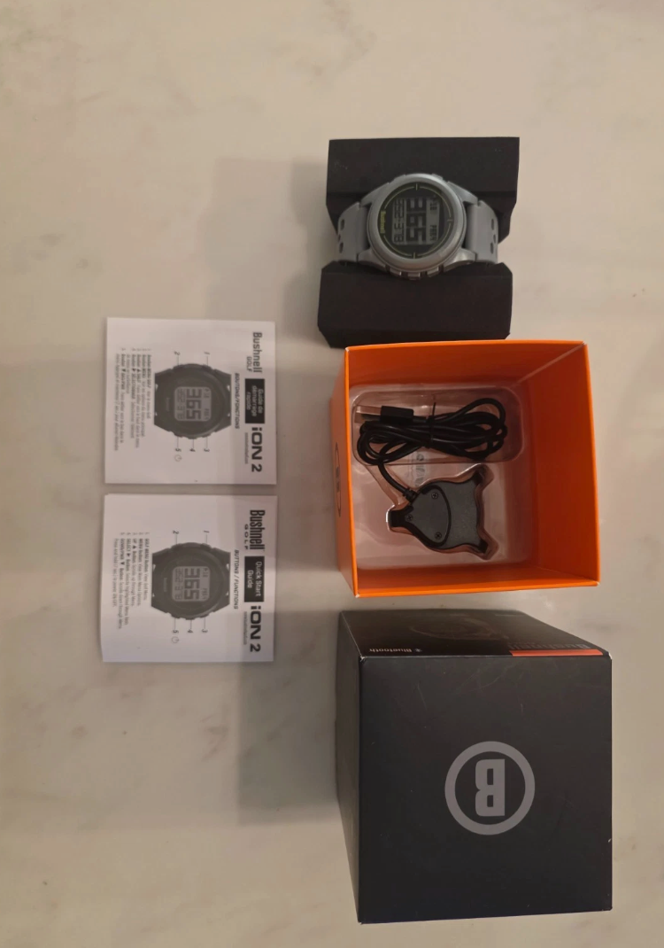 Bushnell 368850 Neo Ion 2 Golf GPS Watch - Black / Blue for sale