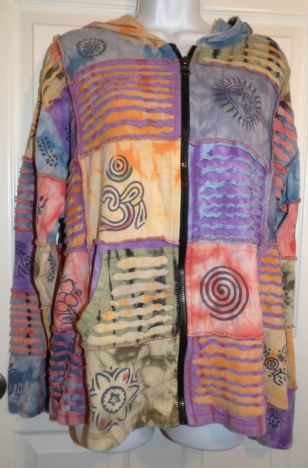 Cute Multicolor Patchwork RISING INTERNATIONAL Zi… - image 1