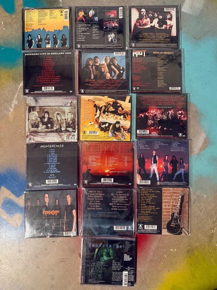 RIOT CD DISCOGRAPHY 40 YEARS ENHANCED RE-ISSUE SERIES NEW SEALED DIGI reale - Image 3 of 3