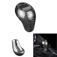 Carbon Fiber Gear Shift Knob Head Cover Trim For Chevrolet Camaro 2016-2024