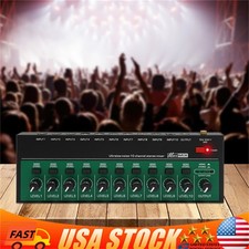 Professional Powered Mixer Power Mixing Amplifier 10 Channel Amp USB 10W