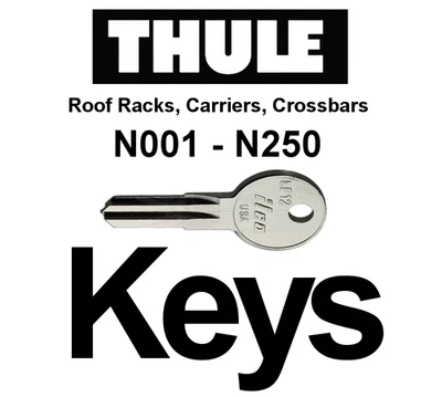 ILCO / THULE AFTER MARKET THULE Key Replacement / Keys for Roof & Bike Racks / Cargo Carriers / N001-N250