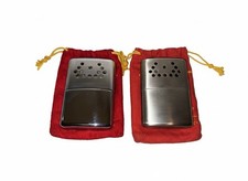 Pair of Vintage Jon-e Hand Warmers - Aladdin Mfg. Co. 1960s USA Made w/ Pouches