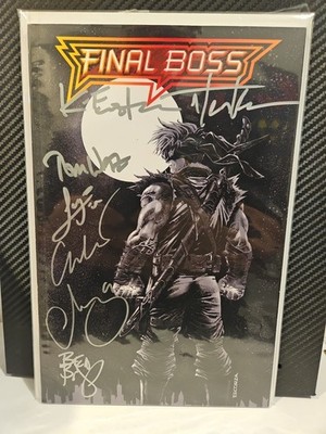 Final Boss #1 Last Ronin Homage B/W Signed 7x with COA 